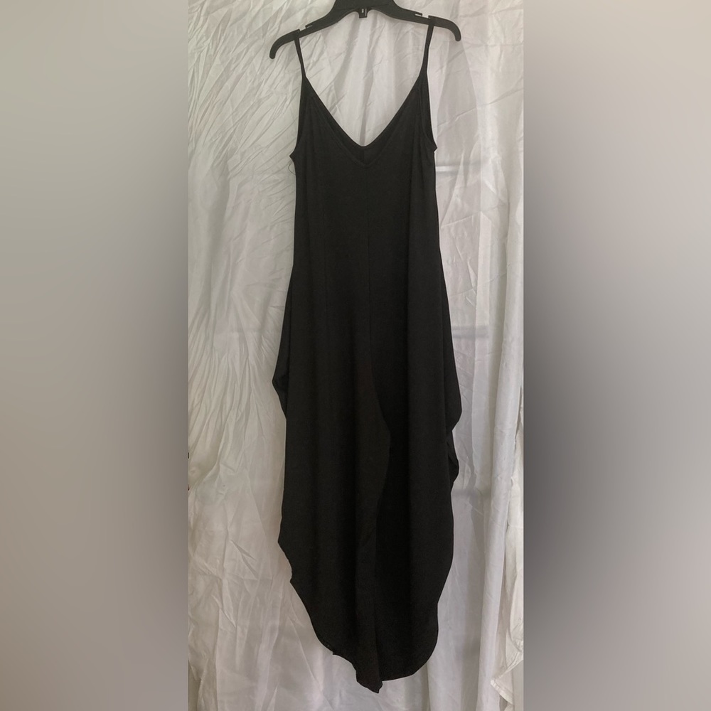 Black Harem Pant Romper